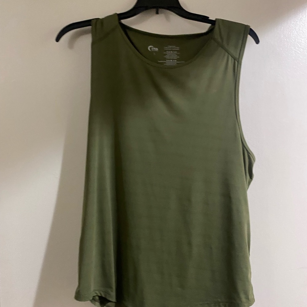 Zyia Green Horizon Muscle Tank size large